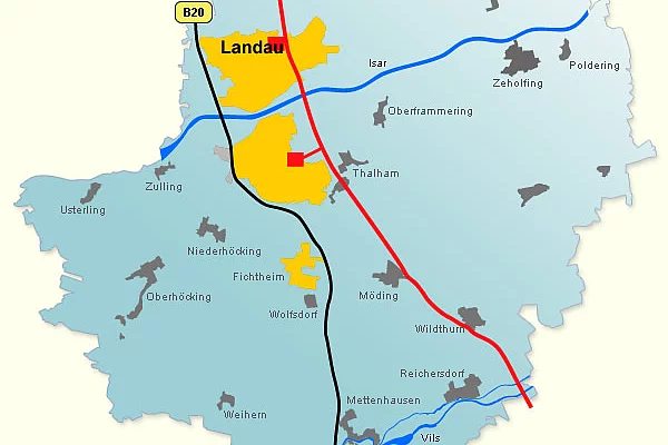 Versorgungsgebiet Gas